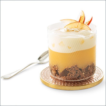 Apfelkuchen Apfelkuchen zum Löffeln aus dem Glas
