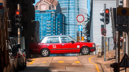 Taxi Taxis signalisieren mit ihrer Farbe