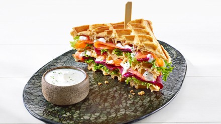 Waffeln Snacking als Übergang zwischen Frühstück und Mittagessen