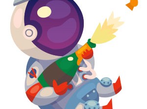 Essen wie ein Astronaut