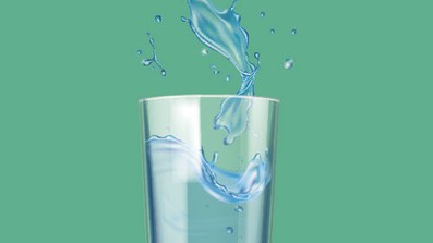 Ein Glas Wasser für das Wohlbefinden der Gäste