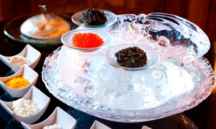 Kaviar auf Platte Kaviar auf Platte