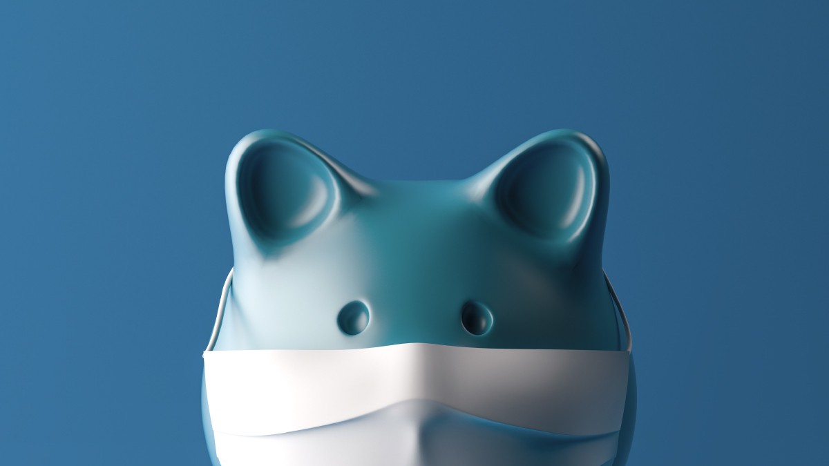 Foto: iStockphoto Sparschwein mit Mundschutz