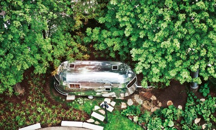 Wohnwagen im Garten Wohnwagen im Garten