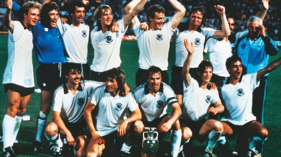 Am 22 Juni 1980 wurde Hansi Müller mit der deutschen Nationalmannschaft in Rom Europameister