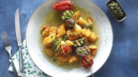 Teller mit Gemüse Teller mit Gemüse