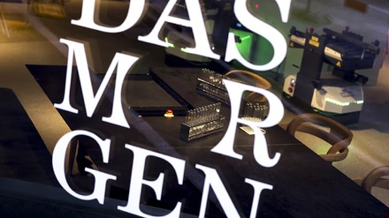 Schriftzug Restaurant Morgen Schriftzug Restaurant Morgen