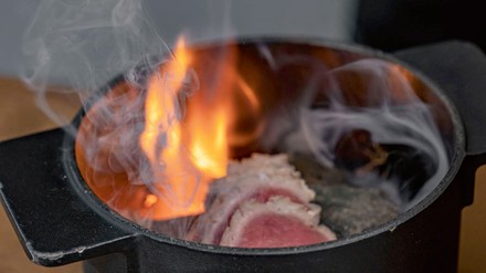 Flambiertes Fleisch Flambiertes Fleisch