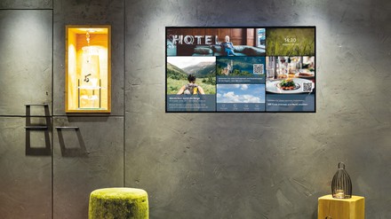 Displays in der Lobby Displays in der Lobby