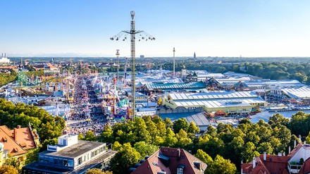 Luftbild vom Oktoberfest München