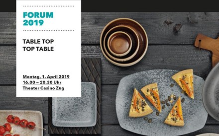 Ankündigungsplakat des Gästetisch-Seminars am 1. April in Zug