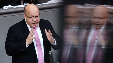 Bundeswirtschaftsminister Peter Altmaier im Bundestag