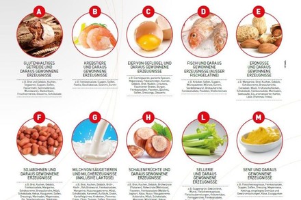 Auflistung Allergene