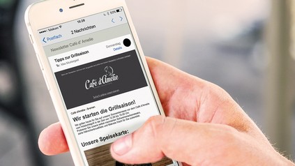 Newsletter auf dem Handy