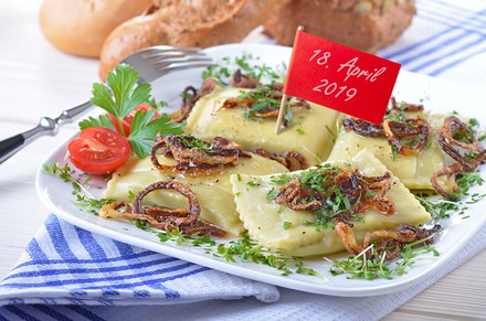 Ein Teller voller Maultaschen