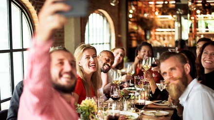 Feier in einem Restaurant