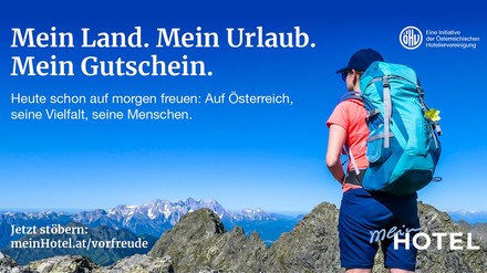 Wanderer auf einem Berg