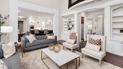 Schön eingerichtetes Wohnzimmer