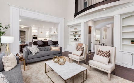 Schön eingerichtetes Wohnzimmer