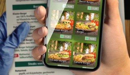 EIne digitale Speisekarte