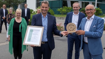 Die Übergabe der Zertifizierung in Ingelheim