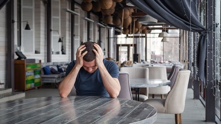 ein geschlossenes Restaurant