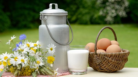 Milch und Eier