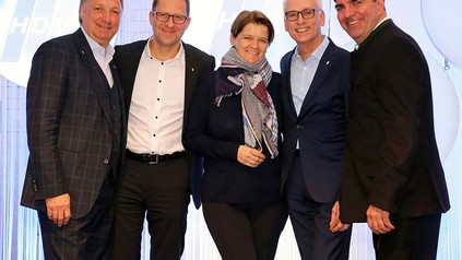 Vier Vorstandsmitglieder der HDV