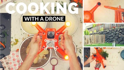 Cooking with a drone