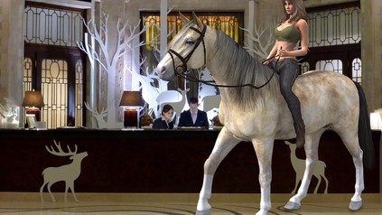 Animation Pferd in Lobby