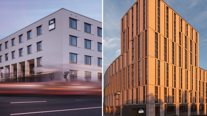 Außenansicht the niu Hop (links) & the niu Tab (rechts). (Foto: © Novum Hospitality)