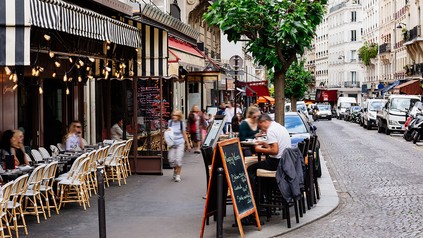 Café im Pariser Ortsteil Monmartre