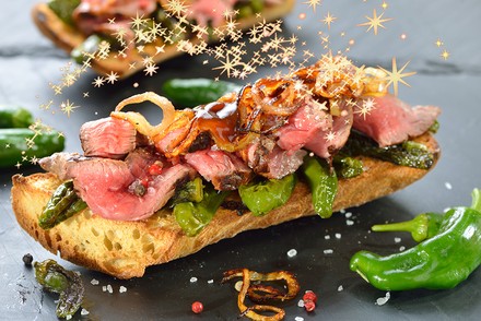 Ein schön belegtes Baguette