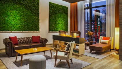 Lobby des IntercityHotels Hamburg-Barmbek