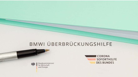 Deckblatt des Antrags der BMWI Überbrückungshilfe