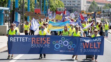 Eine Demo in Berlin