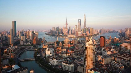 Panorama der Stadt Shanghai