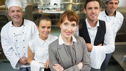 Mitarbeiter eines Hotels