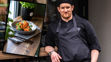 Felix Mielke vor seinem neuen Fine-Dining-Imbiss