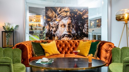 Blick in eines der Zimmer des Leonardo Boutique-Hotels Rome Termini
