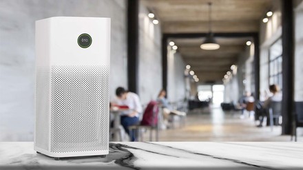 Luftreiniger in einem Café