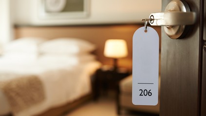 Blick ins Hotelzimmer