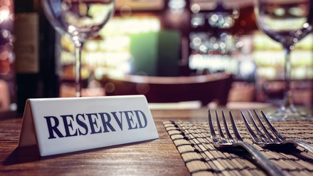 Reservierter Tisch