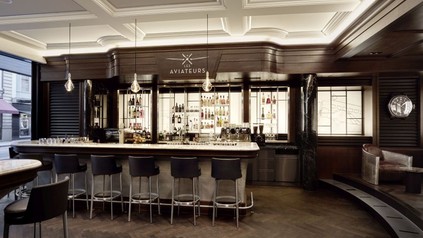 Die Bar Les Aviateurs von innen