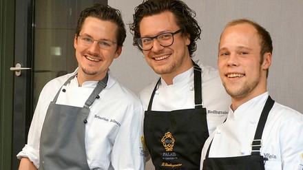 Köche im Dresdner Sternerestaurant Caroussel