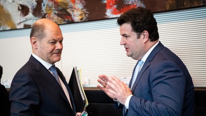 Hubertus Heil und Olaf Scholz