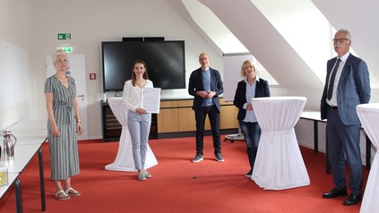 V.li.n.re: Yvonne Pauly, Leanne Barenthin, Olaf Gstettner, Sabine Dyas, Arne Rössel. (© GBZ)