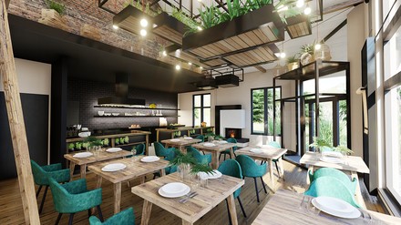 Blick in das neue Bio-Fine-Dining-Restaurant 1950