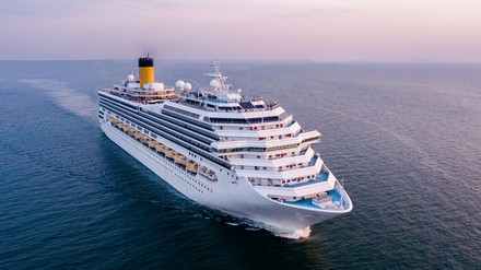 Ein Kreuzfahrtschoff