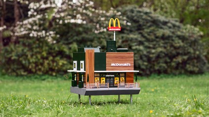 Miniaturnachbildung von einem McDonald's Restaurant